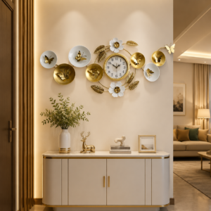 Luxury Wrought Iron Decorative Wall Clock