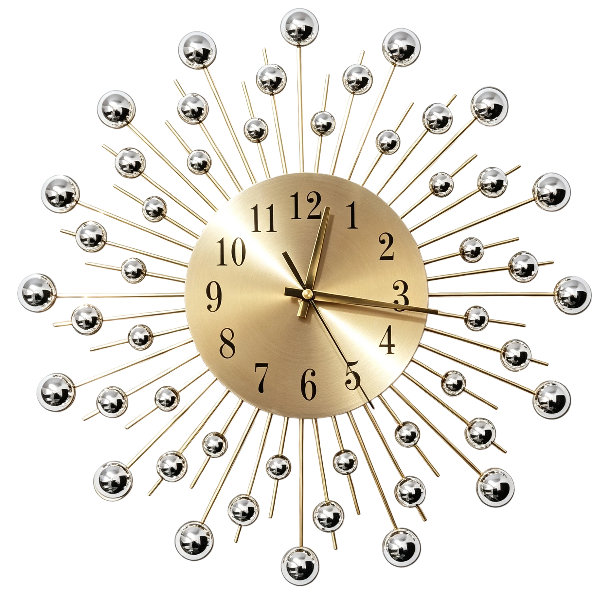 Radiant Starburst Decorative Wall Clock - Image 2
