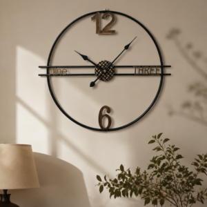 Vintage Metal Skeleton Wall Clock