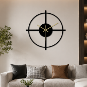Minimalist Metal Frame Wall Clock