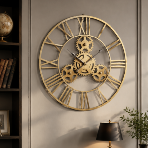 Industrial Steampunk Gear Wall Clock