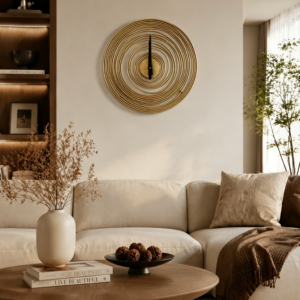 Minimalist Circle Metal Wall Clock