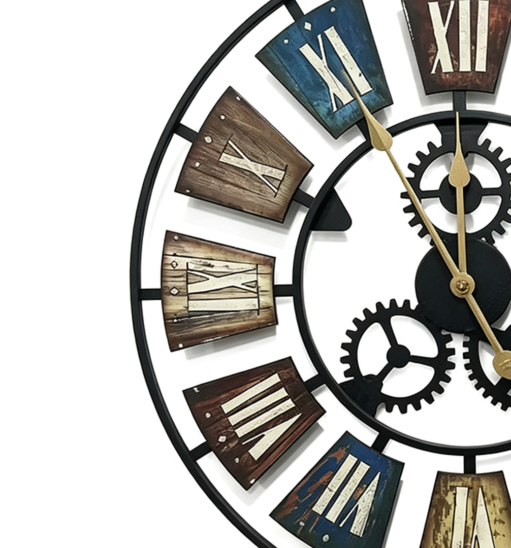 Farmhouse Open Frame Decor Clock - Image 2
