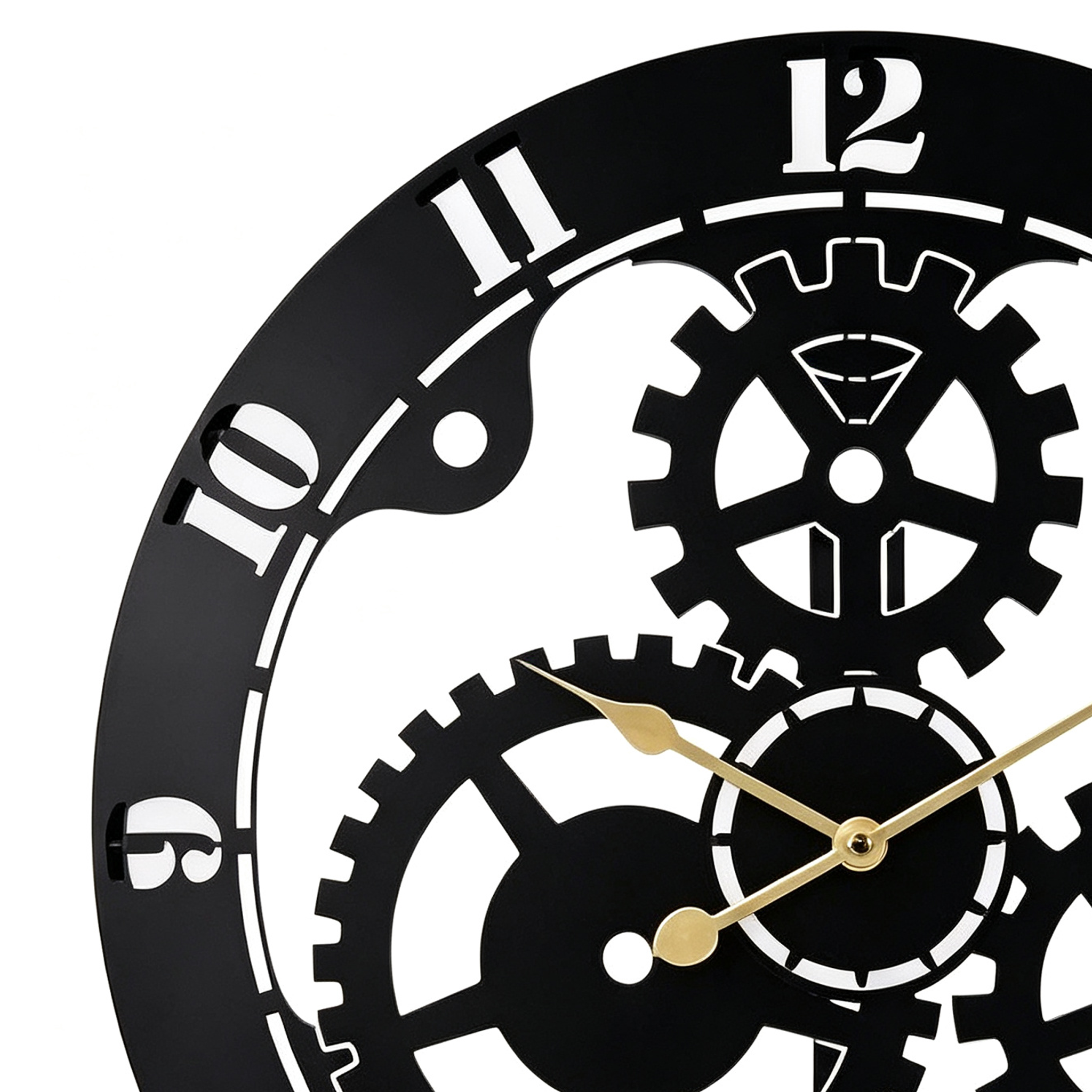Vintage Steampunk Gear Wall Clock - Image 3