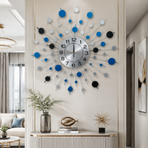 Abstract Sphere Starburst Wall Clock